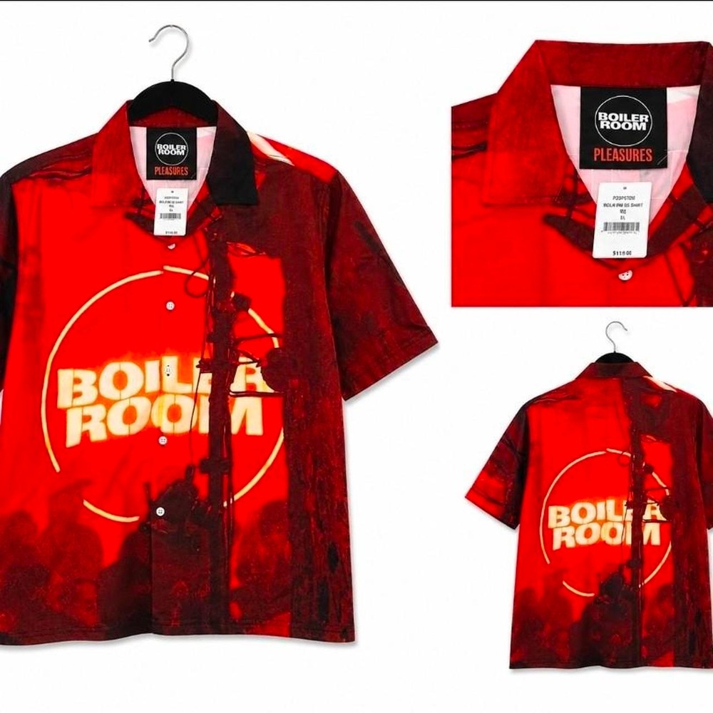 Pleasures Brand Boiler Room Buttom Down Shirt
